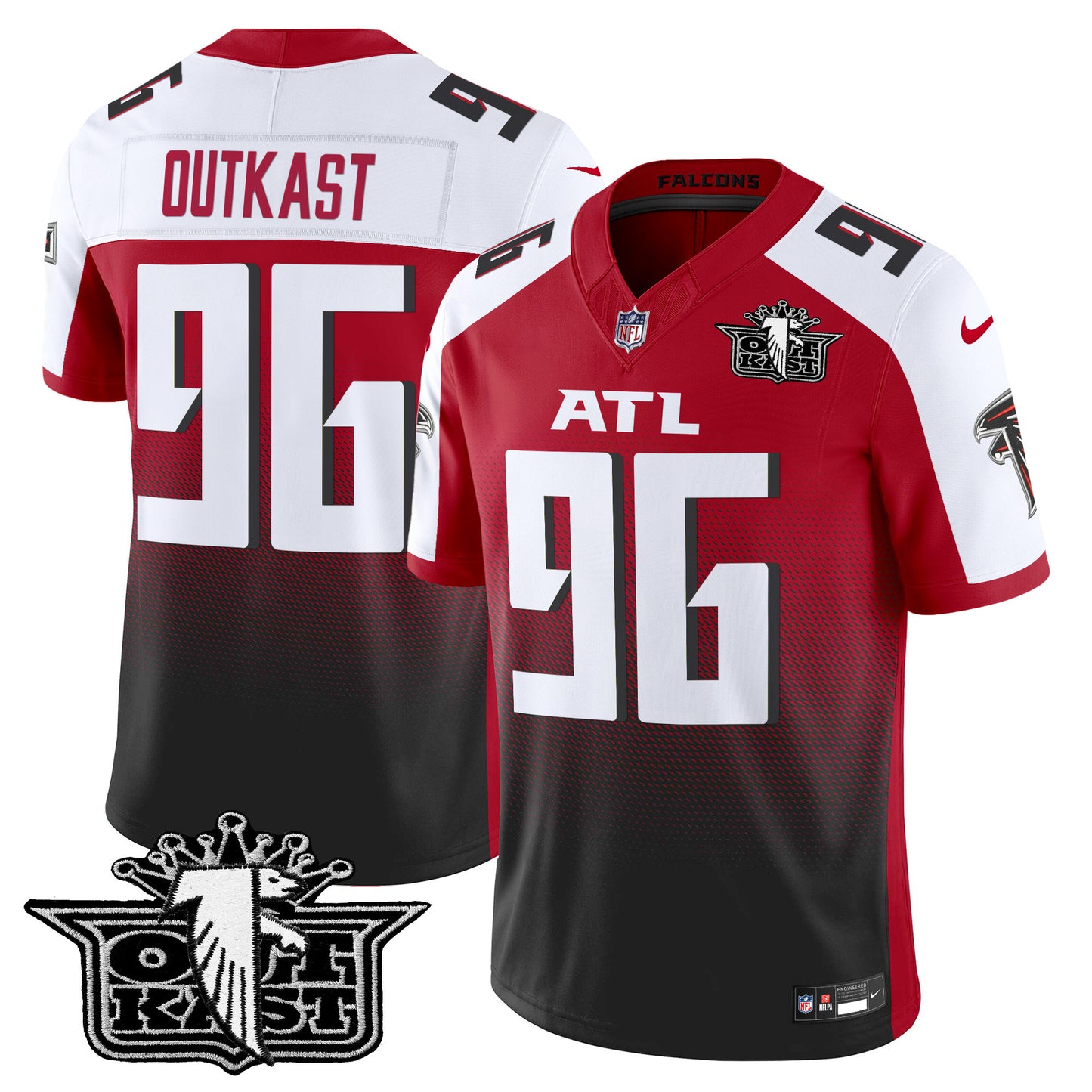 Men's Outkast x Atlanta Falcons 2024 Vapor Limited Jersey V2 - All Stitched