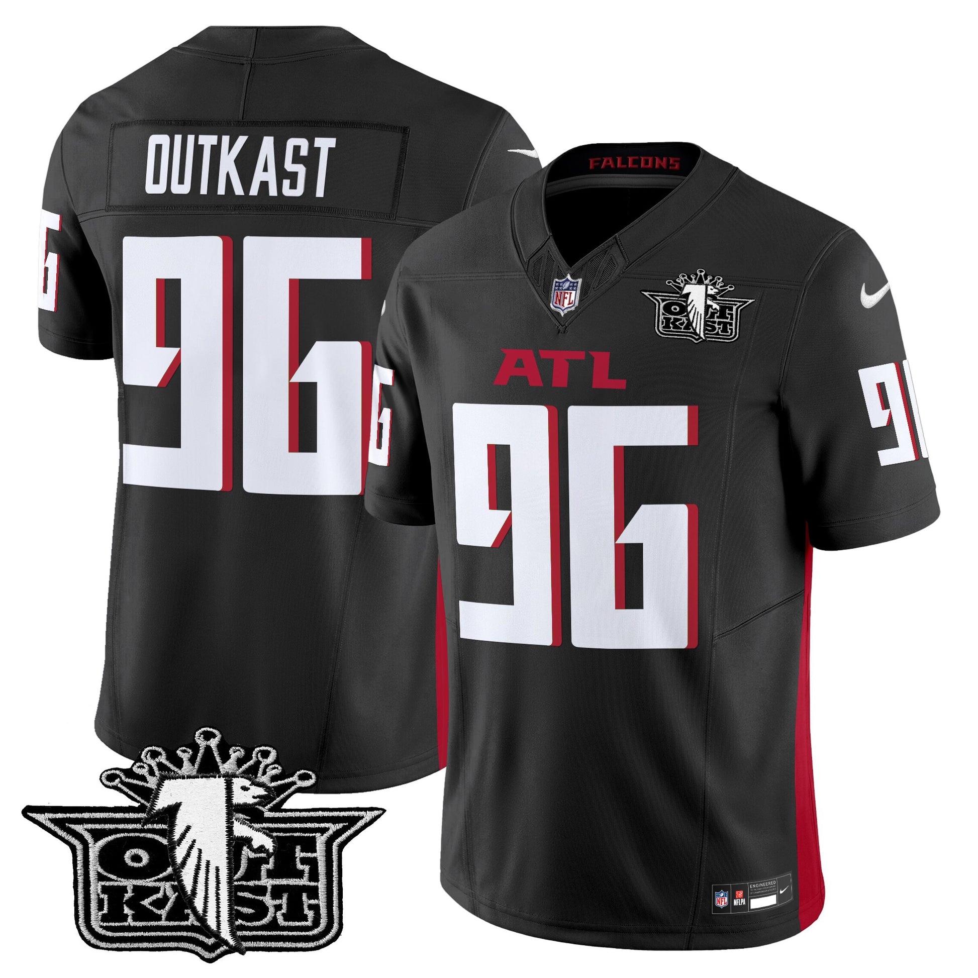 Men's Outkast x Atlanta Falcons 2024 Vapor Limited Jersey V2 - All Stitched