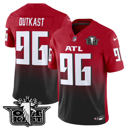 Men's Outkast x Atlanta Falcons 2024 Vapor Limited Jersey V2 - All Stitched
