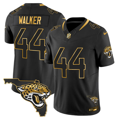 Men's Jacksonville Jaguars 2025 Gold Vapor Limited Jersey - All Stitched