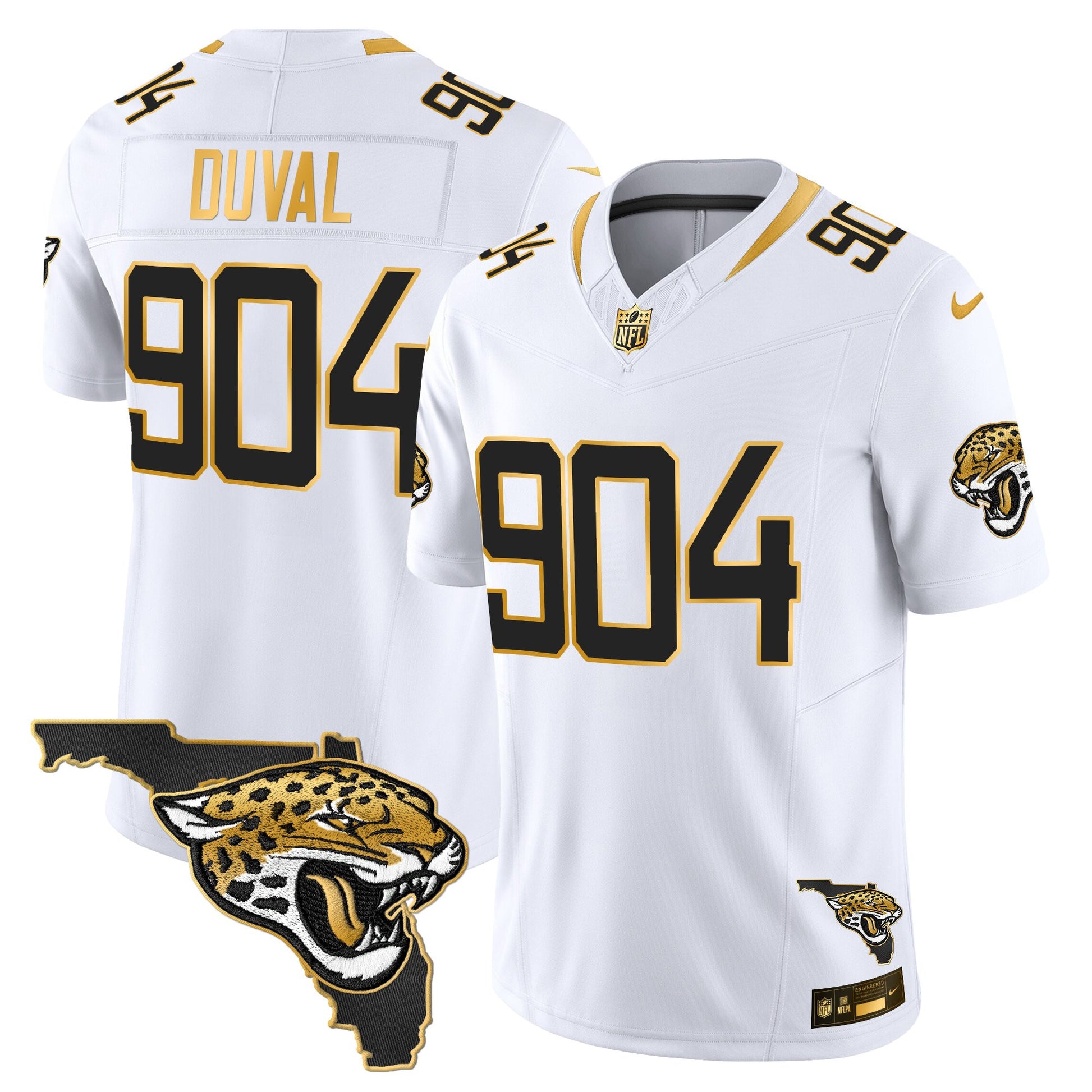 Men's Jacksonville Jaguars 2025 Gold Vapor Limited Jersey - All Stitched