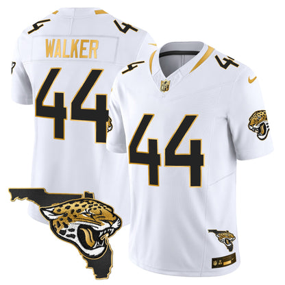 Men's Jacksonville Jaguars 2025 Gold Vapor Limited Jersey - All Stitched