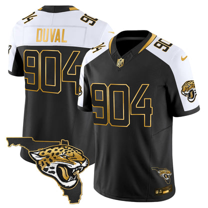 Men's Jacksonville Jaguars 2025 Gold Vapor Limited Jersey - All Stitched