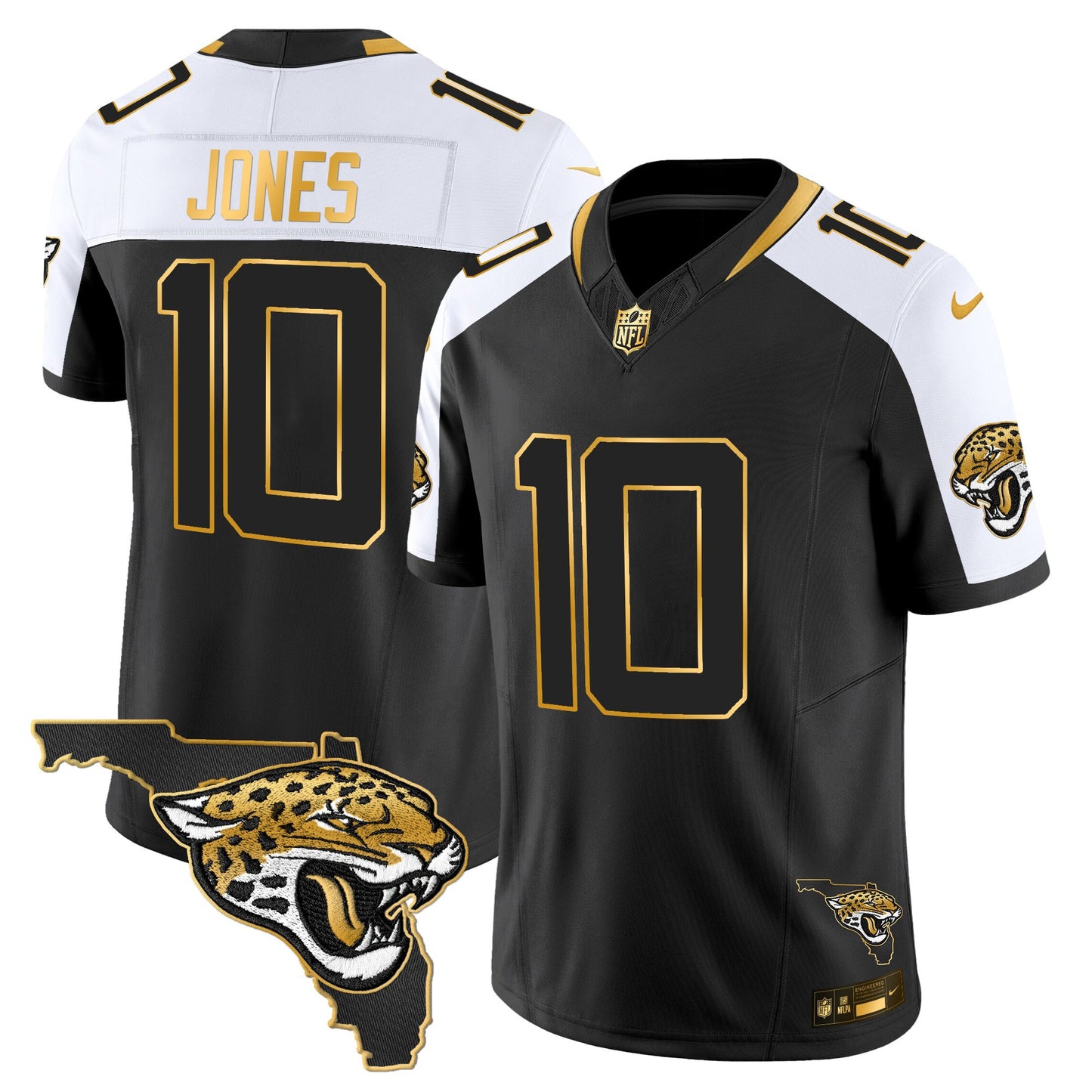 Men's Jacksonville Jaguars 2025 Gold Vapor Limited Jersey - All Stitched