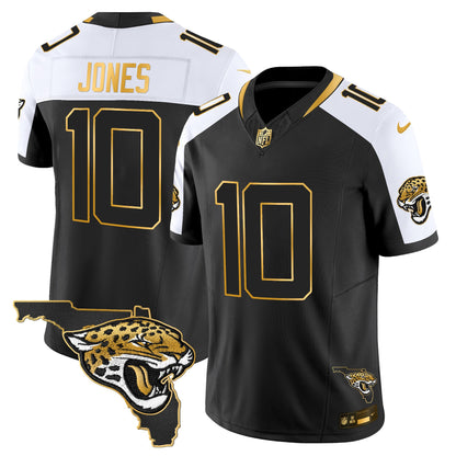 Men's Jacksonville Jaguars 2025 Gold Vapor Limited Jersey - All Stitched