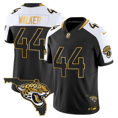 Men's Jacksonville Jaguars 2025 Gold Vapor Limited Jersey - All Stitched