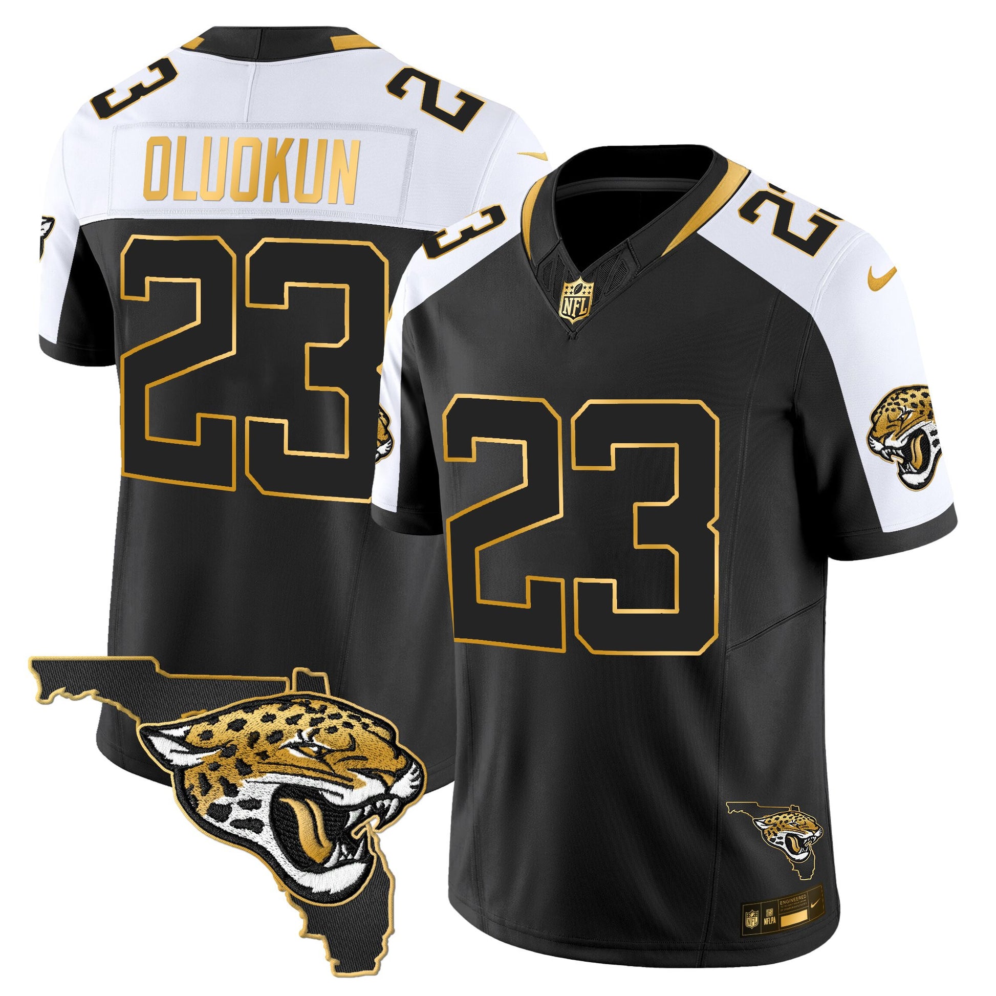 Men's Jacksonville Jaguars 2025 Gold Vapor Limited Jersey - All Stitched