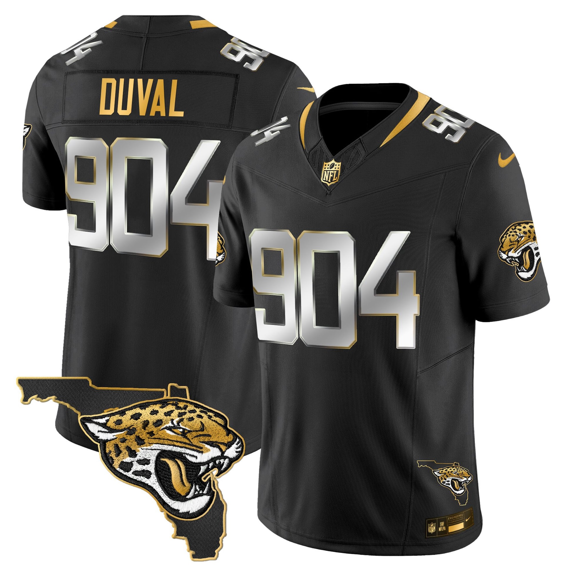 Men's Jacksonville Jaguars 2025 Gold Vapor Limited Jersey - All Stitched
