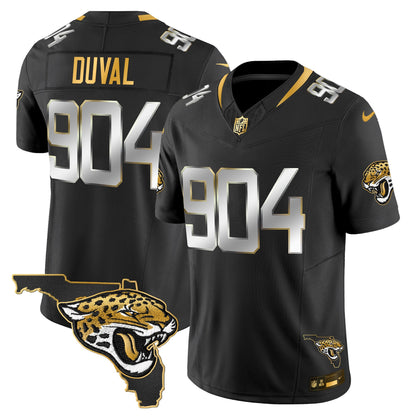 Men's Jacksonville Jaguars 2025 Gold Vapor Limited Jersey - All Stitched