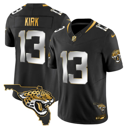 Men's Jacksonville Jaguars 2025 Gold Vapor Limited Jersey - All Stitched