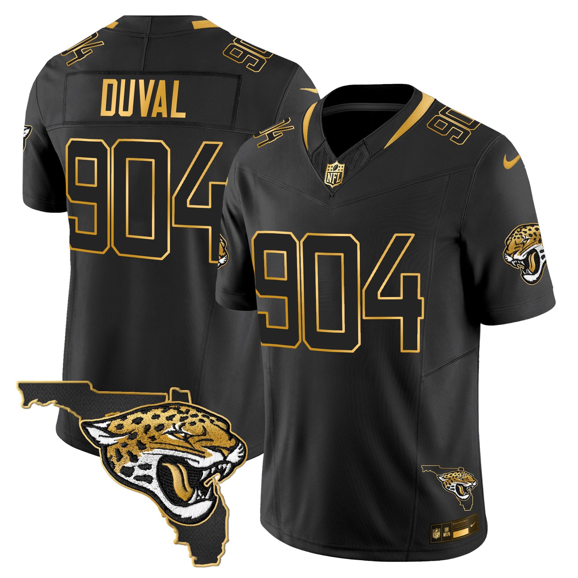 Men's Jacksonville Jaguars 2025 Gold Vapor Limited Jersey - All Stitched