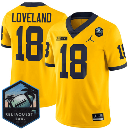 MICH Football 24/25 Jersey - ReliaQuest Bowl Patch