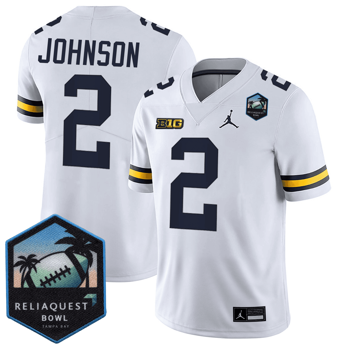 MICH Football 24/25 Jersey - ReliaQuest Bowl Patch
