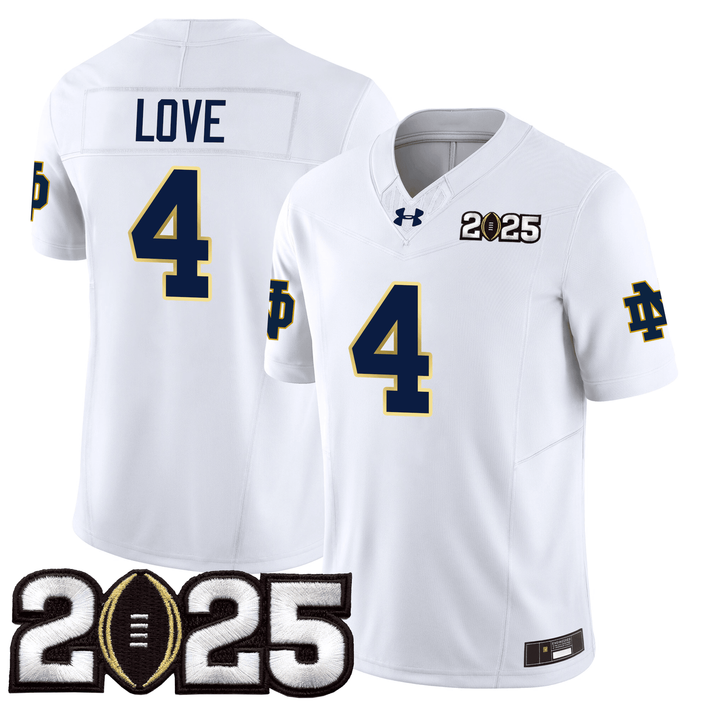 Notre Dame Fighting Irish 24/25 Jersey - CFP Final Patch - All Stitched