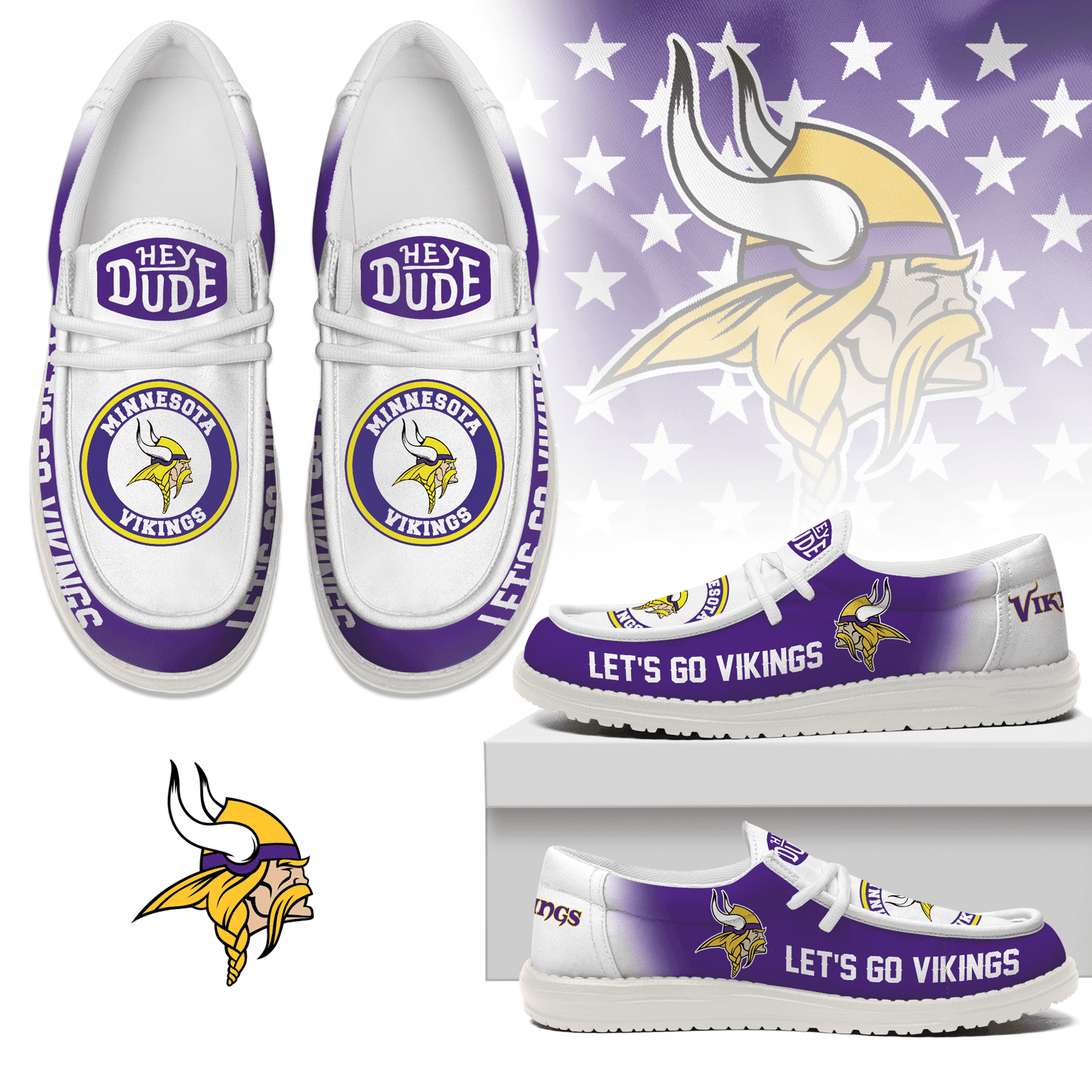 Minnesota Vikings | Premium Loafer Shoes NY