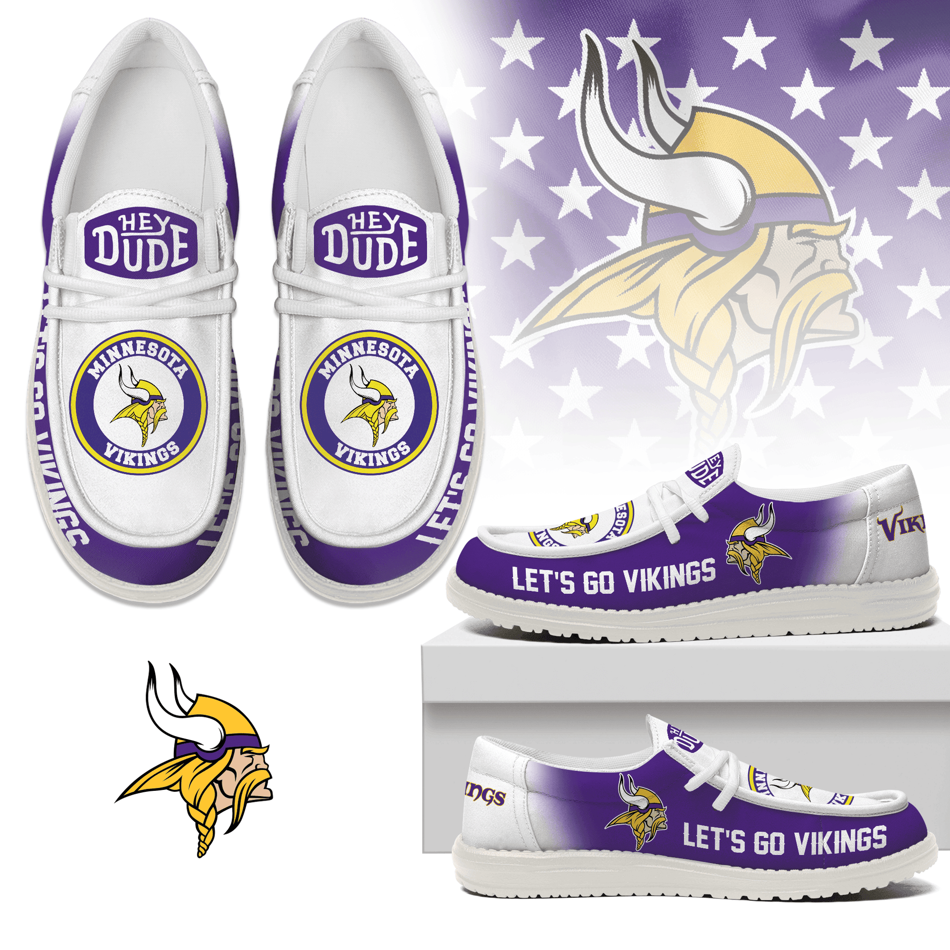 Minnesota Vikings | Premium Loafer Shoes NY