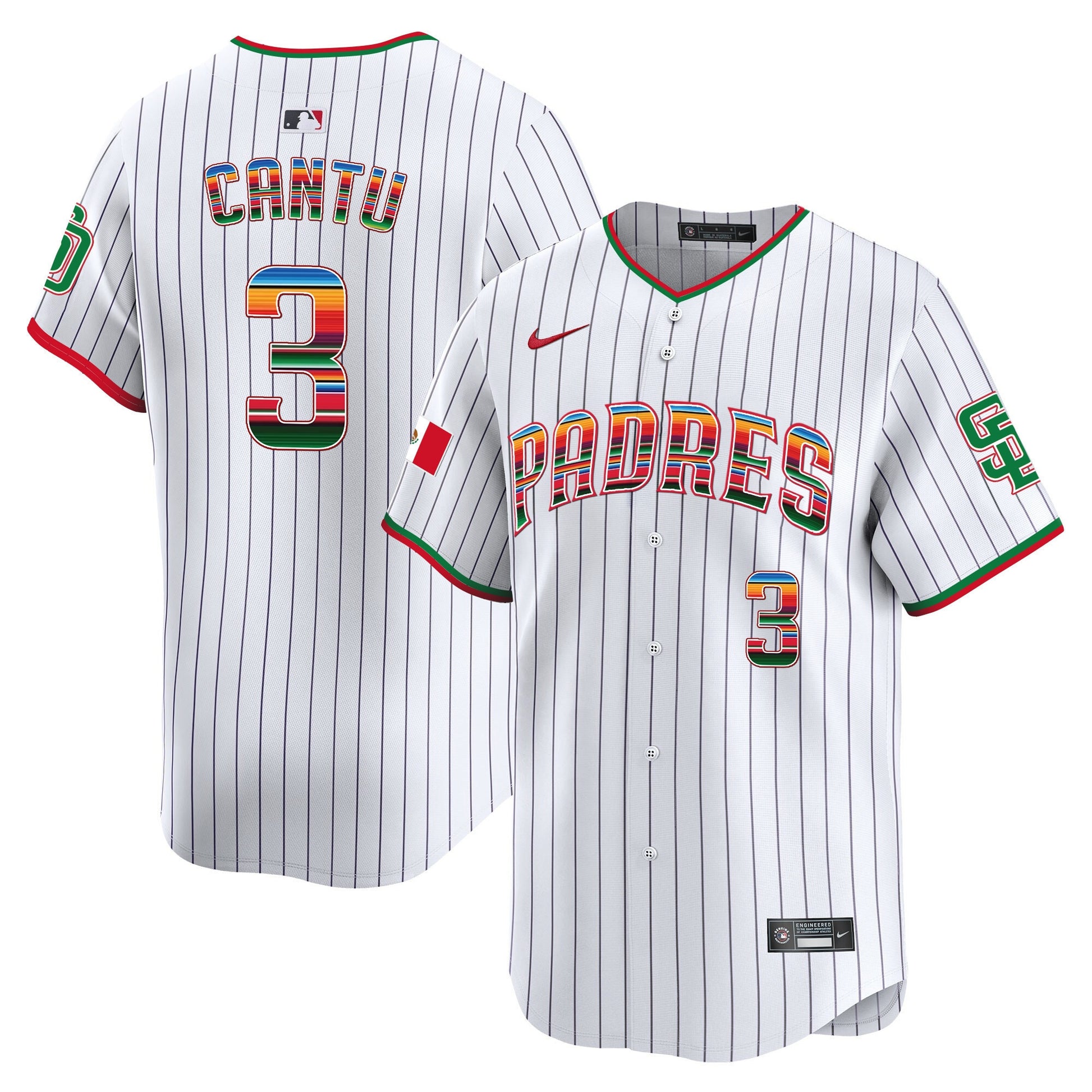 Men's San Diego Padres Mexico Premier Limited Jersey - All Stitched