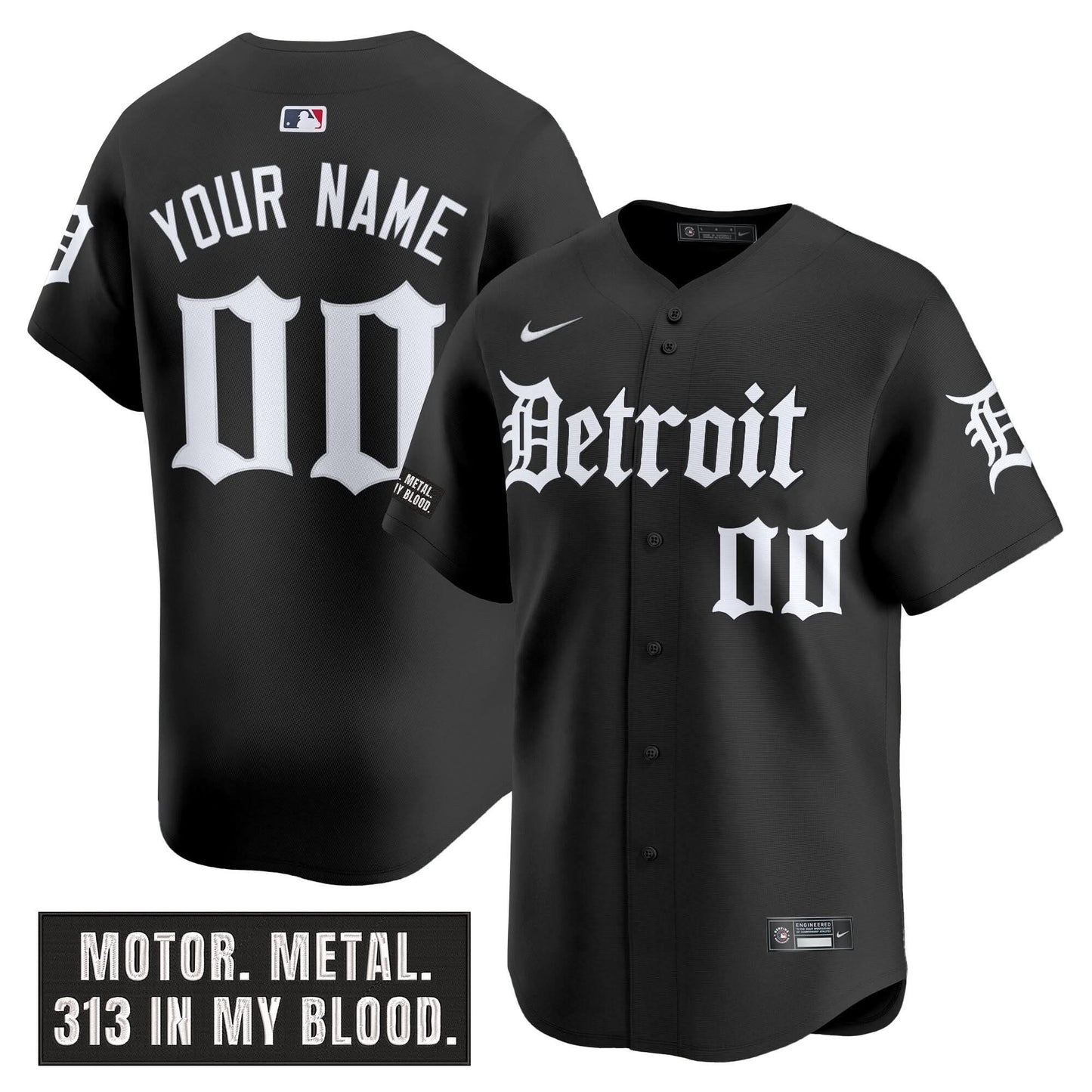 Detroit Tigers Custom Jersey All Stitched - PLDT1274
