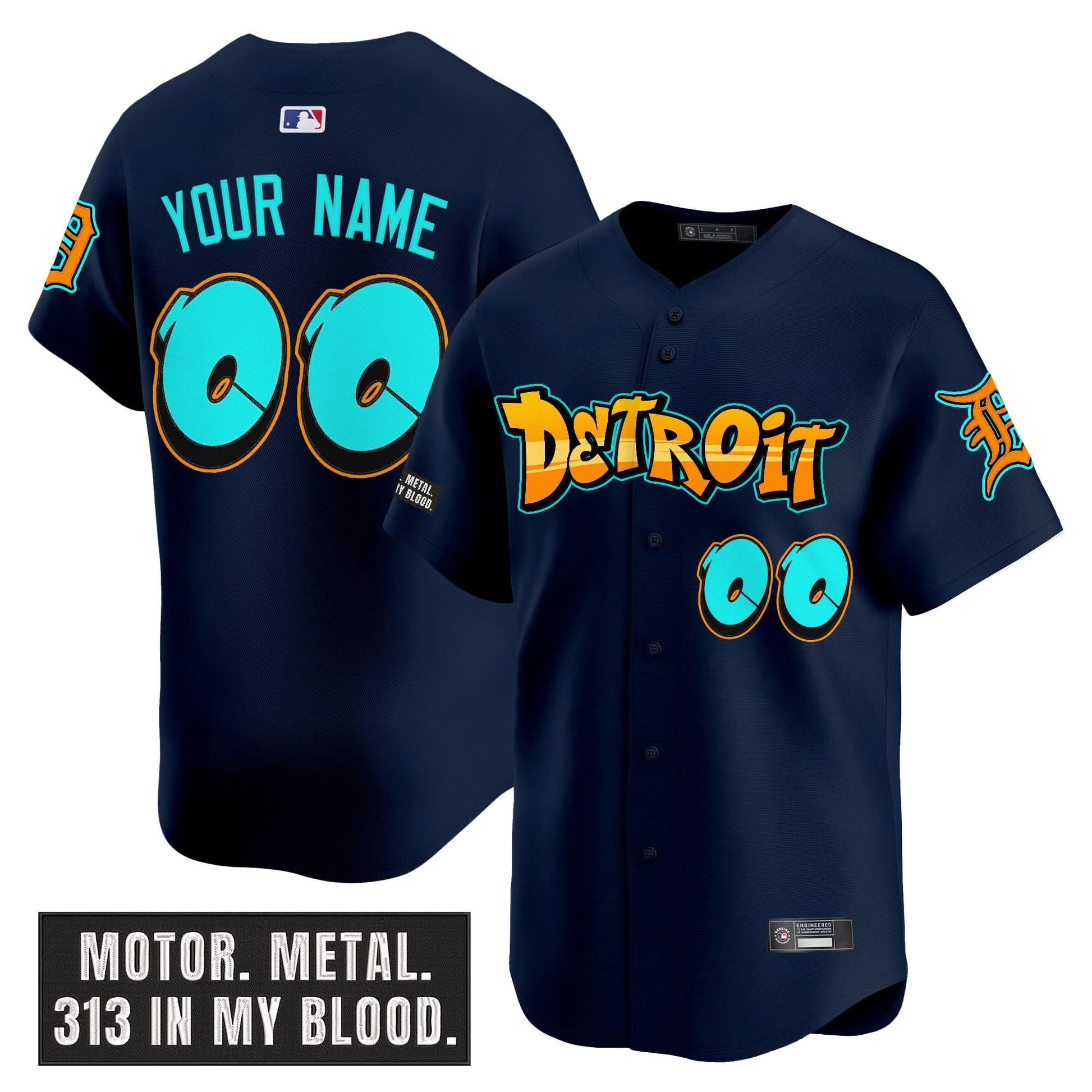 Detroit Tigers Custom Jersey All Stitched - PLDT1270