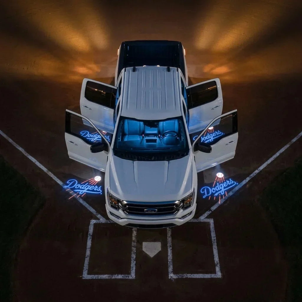 TeamBeam™ Christmas Baseball Car Door Projector Lights