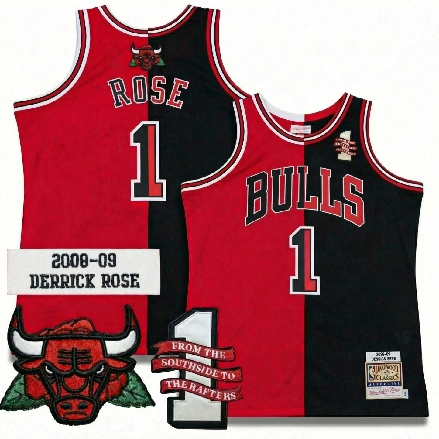 CHI Derrick Rose #1 Retirement Edition Vapor Limited Jersey V2 - All Stitched