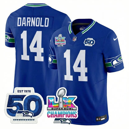 SEA SB LX Game Patch Jersey - All Stitched