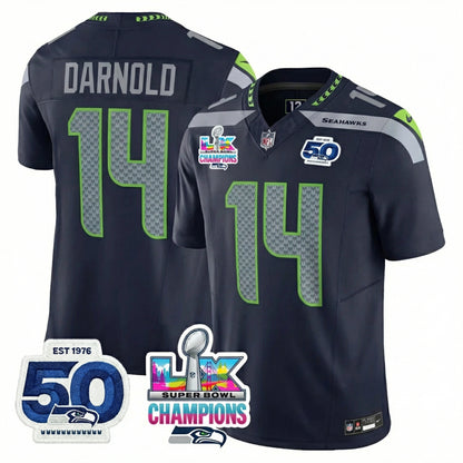SEA SB LX Game Patch Jersey - All Stitched
