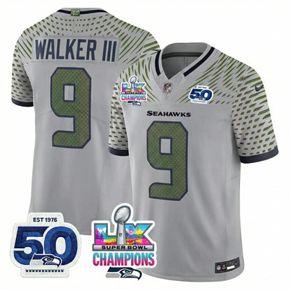 SEA SB LX Game Patch Jersey - All Stitched