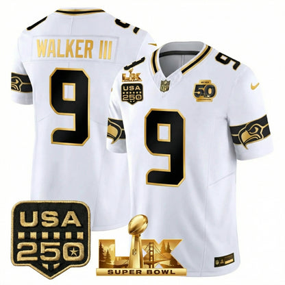 SEA SB LX Game Patch Jersey - All Stitched