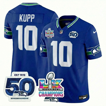 SEA S.Bowl LX Champions Patch Vapor Limited Jersey - All Stitched