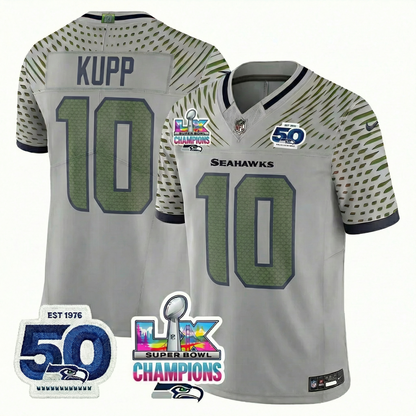 SEA S.Bowl LX Champions Patch Vapor Limited Jersey - All Stitched