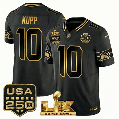 SEA S.Bowl LX Champions Patch Vapor Limited Jersey - All Stitched