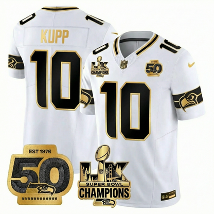 SEA S.Bowl LX Champions Patch Vapor Limited Jersey - All Stitched