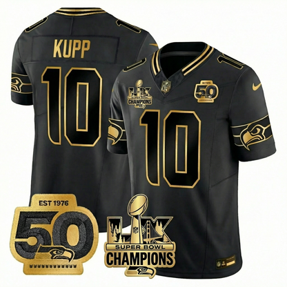 SEA S.Bowl LX Champions Patch Vapor Limited Jersey - All Stitched