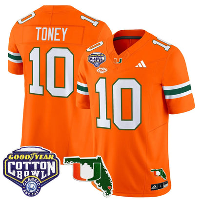 MIA 2025 Cotton Bowl & Florida Patch Vapor Limited Jersey - All Stitched