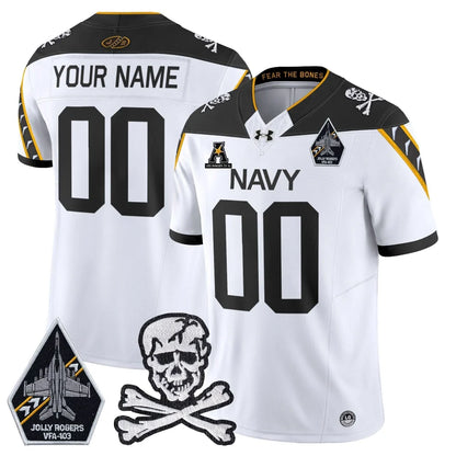 Navy Midshipmen Vapor Limited Custom Jersey - All Stitched