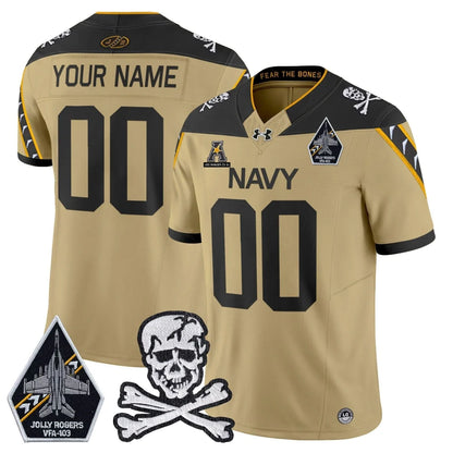 Navy Midshipmen Vapor Limited Custom Jersey - All Stitched