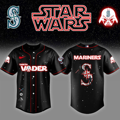 Seattle Mariners x Stars Wars Darth Vader Night Baseball Jersey Editions Limited v2