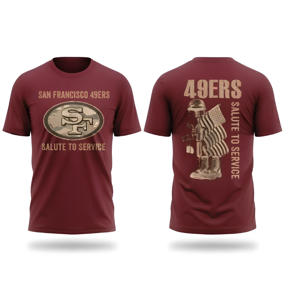 SF Salute To Service 2026 Edition Two Sides T-Shirt - Printed