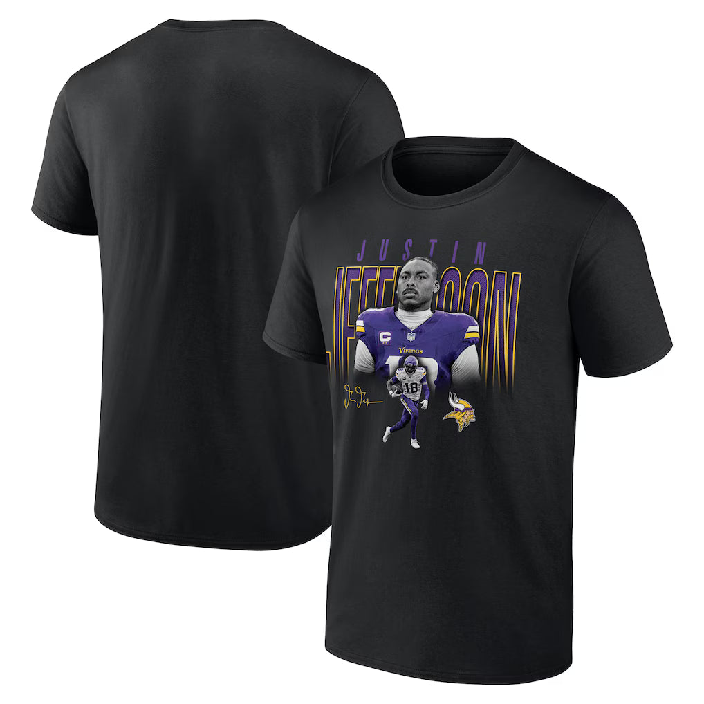 MIN Justin Jefferson Notorious Graphic T-Shirt - Printed