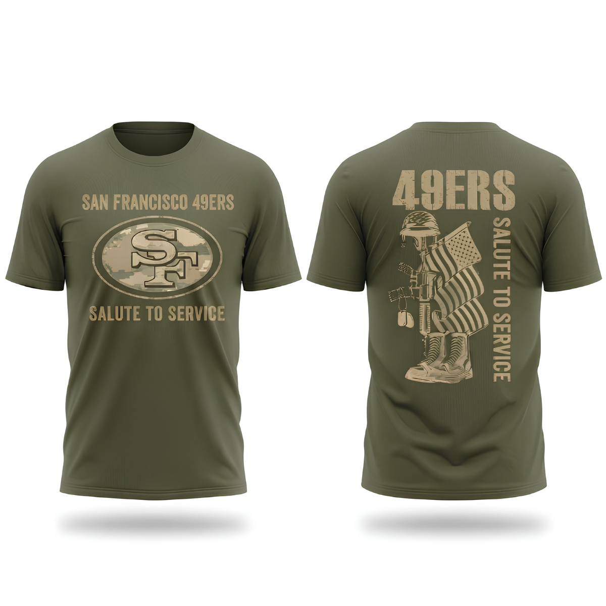 SF Salute To Service 2026 Edition Two Sides T-Shirt - Printed