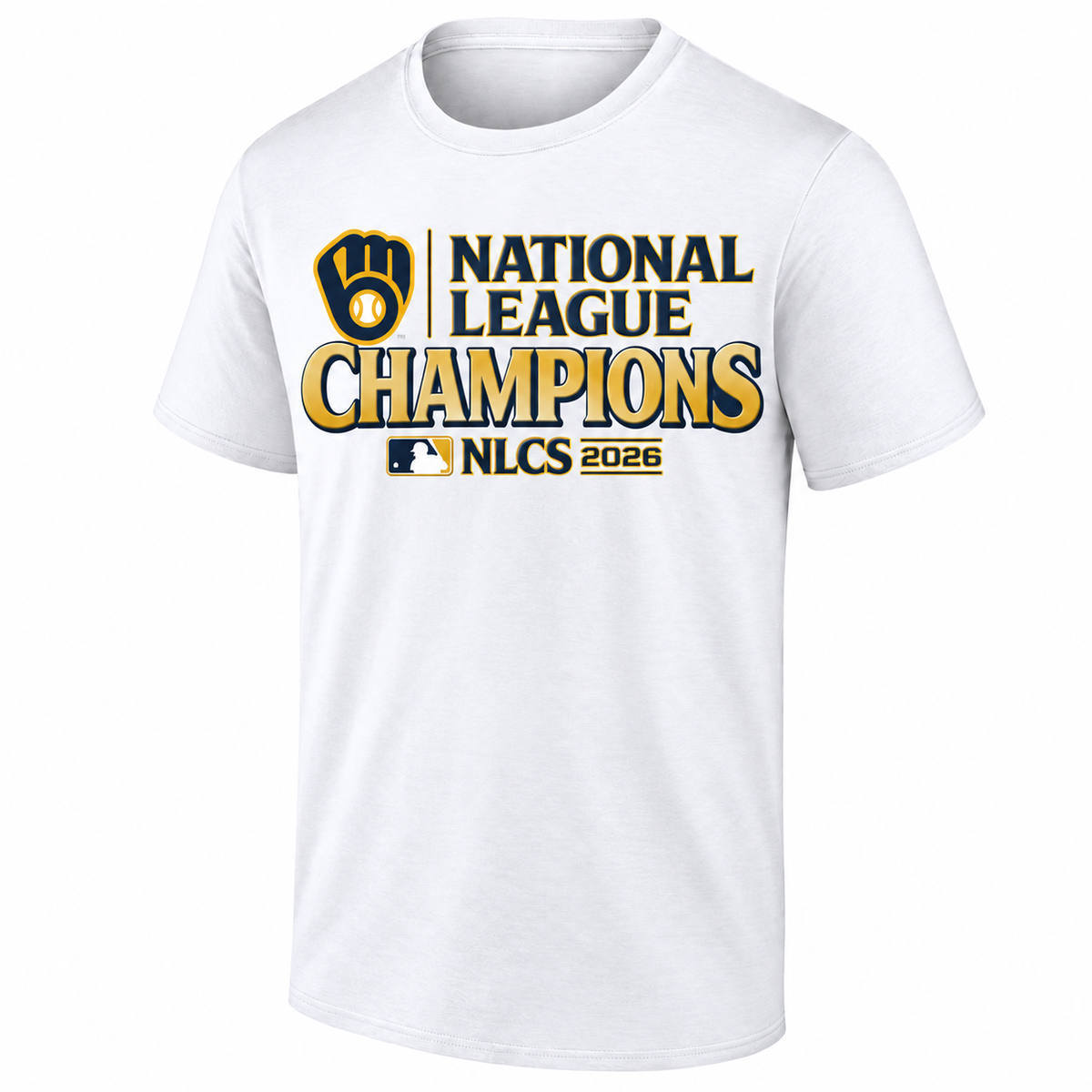 Milwaukee Brewers 2026 NL Champions One Side T-Shirt - Printed V3