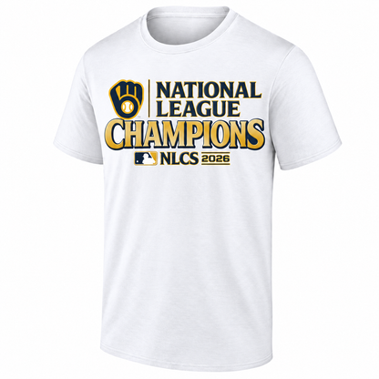 Milwaukee Brewers 2026 NL Champions One Side T-Shirt - Printed V3