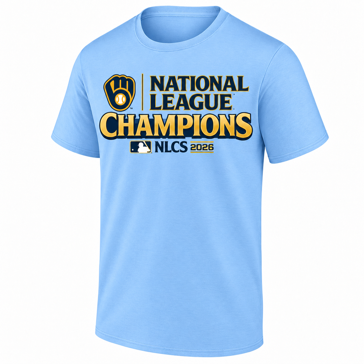 Milwaukee Brewers 2026 NL Champions One Side T-Shirt - Printed V3