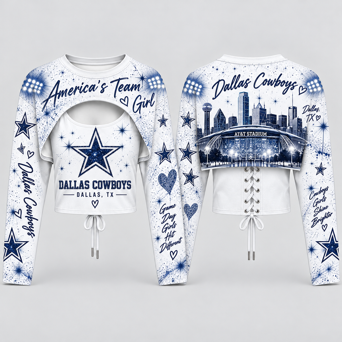 DAL "America's Team" Shrug Cami - Printed