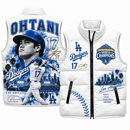 LAD #17 Ohtani Puffer Vest - Printed V2