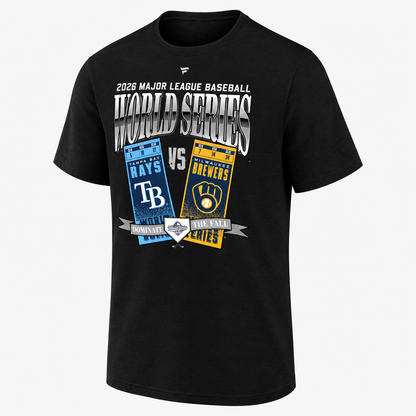 TBR vs. MIL 2026 World Series Matchup Style One Side T-Shirt - Printed