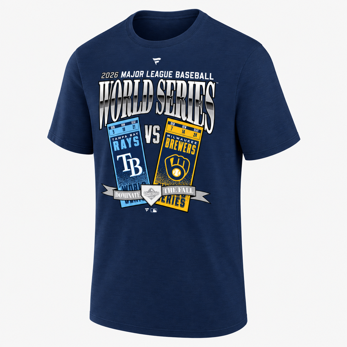 TBR vs. MIL 2026 World Series Matchup Style One Side T-Shirt - Printed