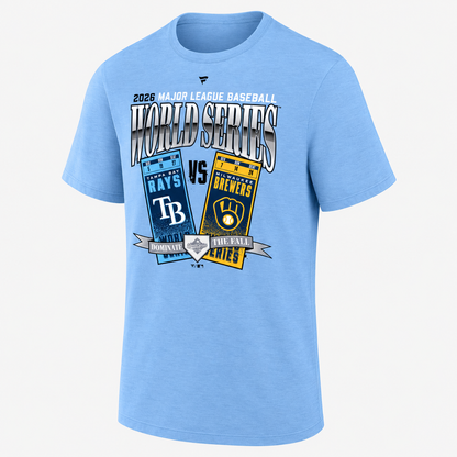 TBR vs. MIL 2026 World Series Matchup Style One Side T-Shirt - Printed