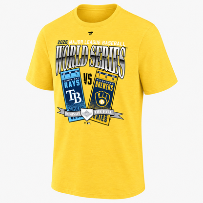 TBR vs. MIL 2026 World Series Matchup Style One Side T-Shirt - Printed